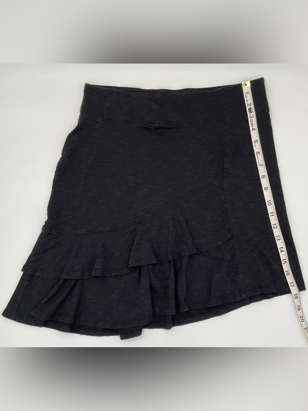 Horny Toad ‘Samba’ Scallop Asymmetrical Hem Double Layer Pull-On Skirt Size S - Picture 6 of 8